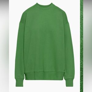 TNA TERRY FLEECE BOYFRIEND CREWNECK SWEATSHIRT